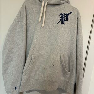 Polo by Ralph Lauren Gray Hoodie with Navy Logo